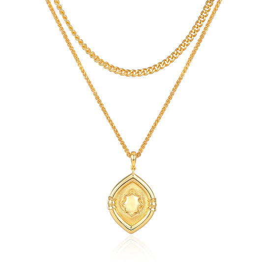 Eye of the Sun Stack Necklace